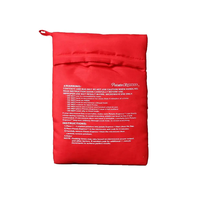 1/2 Uds. Bolsa para horno microondas, cocina de patatas, patatas al horno, patatas para cocinar en microondas, accesorios de cocina rápidos, utensilios de cocina: Borgoña
