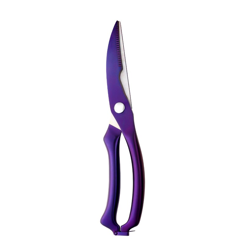 9.8 ''in Acciaio Inox Forbici Da Cucina Potente Osso di Pollo Forbici Cutter Cuoco Cesoie Pesce Anatra Taglio Chef Forbici Coltello Strumento: purple / 1PC