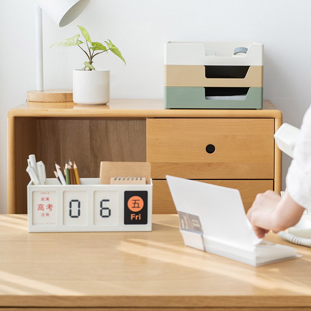 Stackable Desk Organzier Container Stackable File Holder Magazine Holder Makeup Storage Case Desk Storage Case