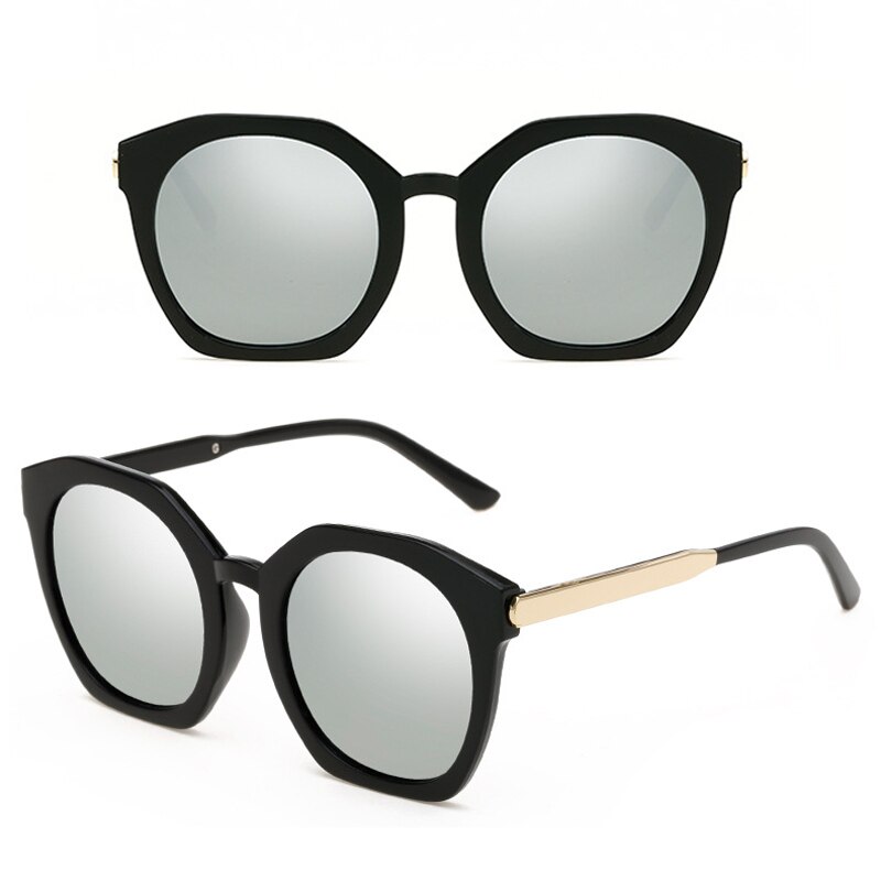 Gafas de sol con revestimiento de espejo, gafas de sol redondas circulares para mujer, gafas de sol con puntos cuadrados para mujer, gafas de de para hombre, gafas de sol