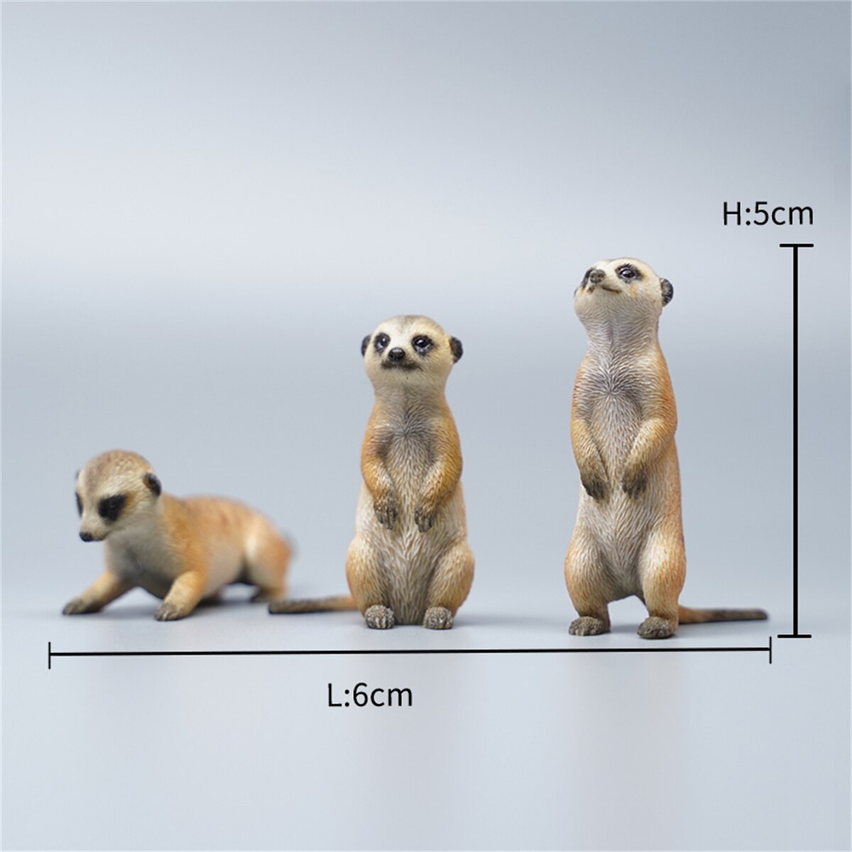 JXK 1/6 Lion&#39;s Buddy Model Suricate Pig Warthog Lionet Figure Animal Collect Christmas Decoration Ornaments Adults Kids