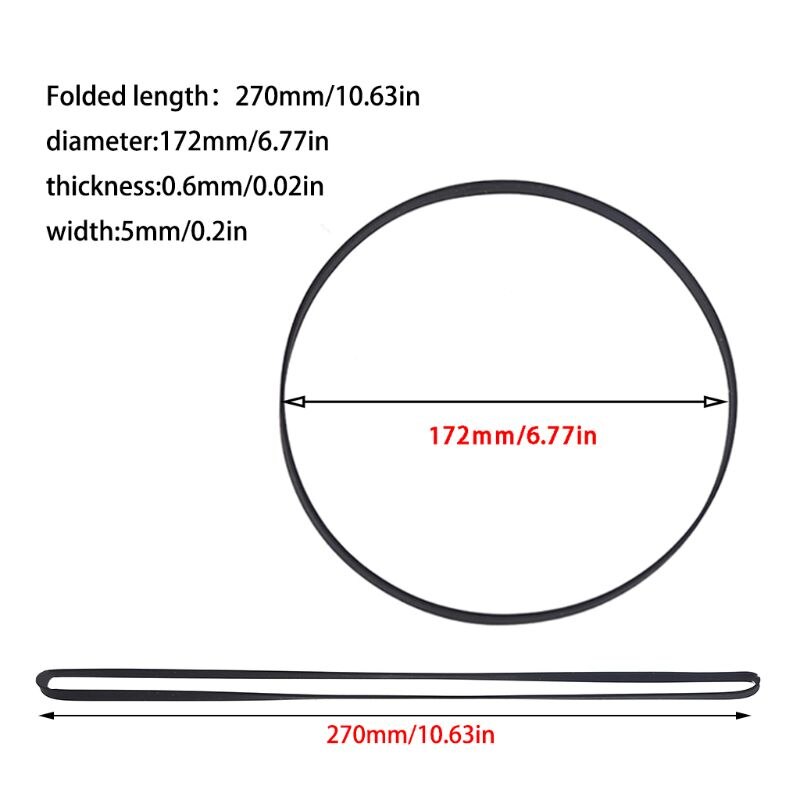 P82F 2PCS Record Player Turntable Belt for PIONEER PL335 PL200Z PL281 PLX50 PLX340 PLZ81 PLZ82 PLZ91 PLZ92 PLZ93 PLZ94 PLZ460