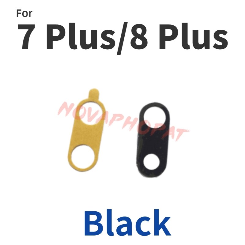 Novaphopat Nero torna big telecamera posteriore obiettivo di vetro per Huawei P di Smart Plus 2019 P20 pro P30 lite obiettivo della fotocamera e adesivo + tracking: for 7 plus--8 plus