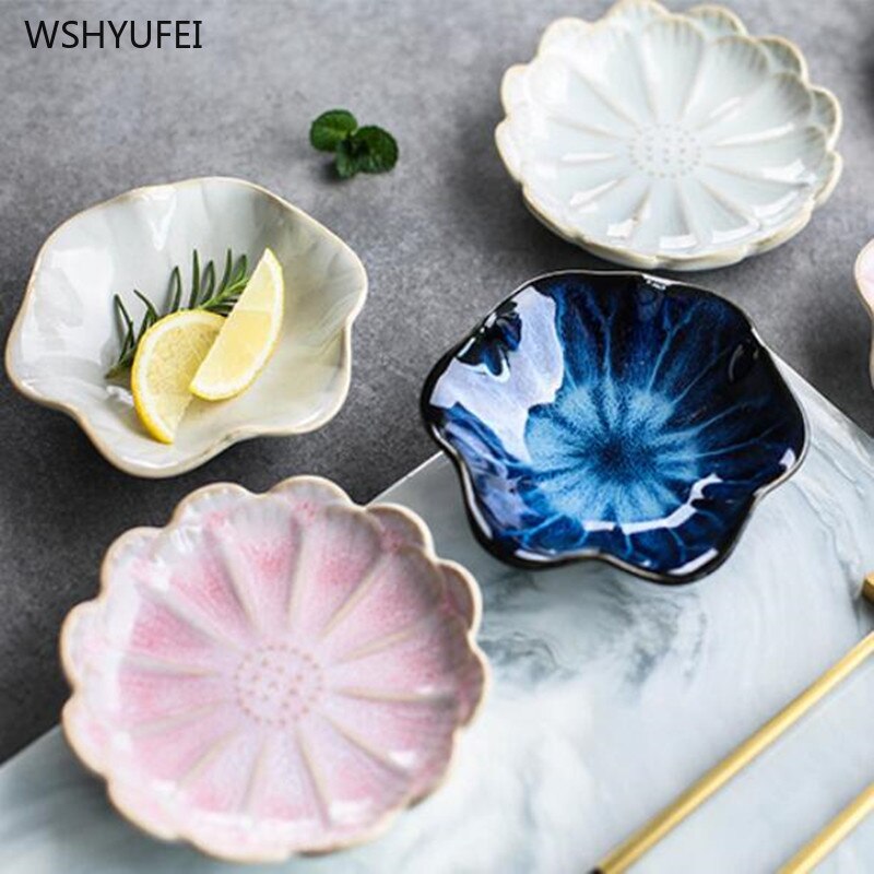 kitchen ceramic plate seasoning dish seasoning mustard wheat grass bowl seasoning dish small vinegar seasoning board snack dish