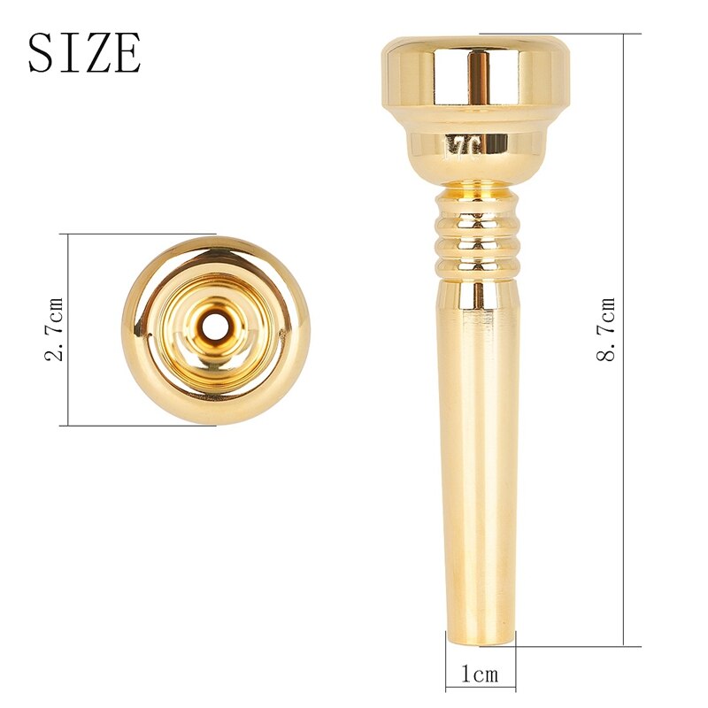 Musical Trumpet Mouthpiece 17C Accessories Tone Brass Instrument Mini Portable Durable Small Bugle Mouth