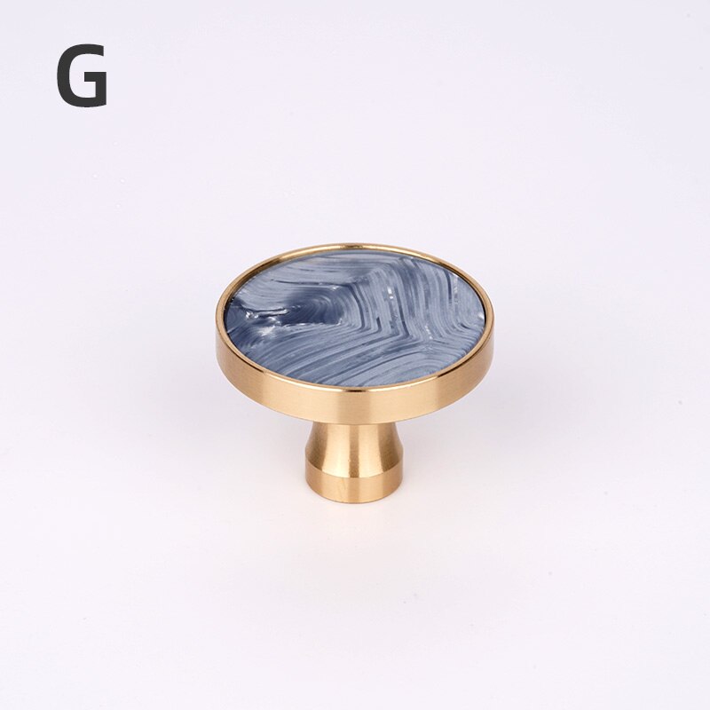 Brass Door Knobs and Handles for Cabinet Shell Resin Furniture Handles Kitchen Cupboard Drawer Pulls Wall Hanging Hooks: L / Red