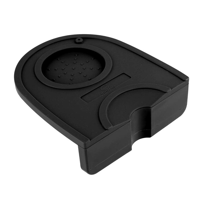 Dikker Espresso Siliconen Koffie Tamper Mat: Black