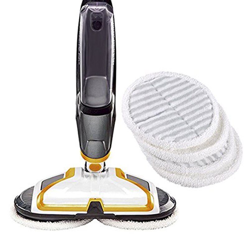 6 kpl moppi tyynyjä korvaaja bissell 2124 2039a spinwave kovalle lattialle mop  (2 pehmeät tyynyt  + 4 vaivainen tyynyille)