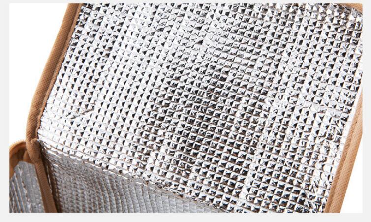 1 pieza impermeable portátil de imitación de ratán fiambrera más gruesa lona aislada plegable cesta térmica de almacenamiento de alimentos