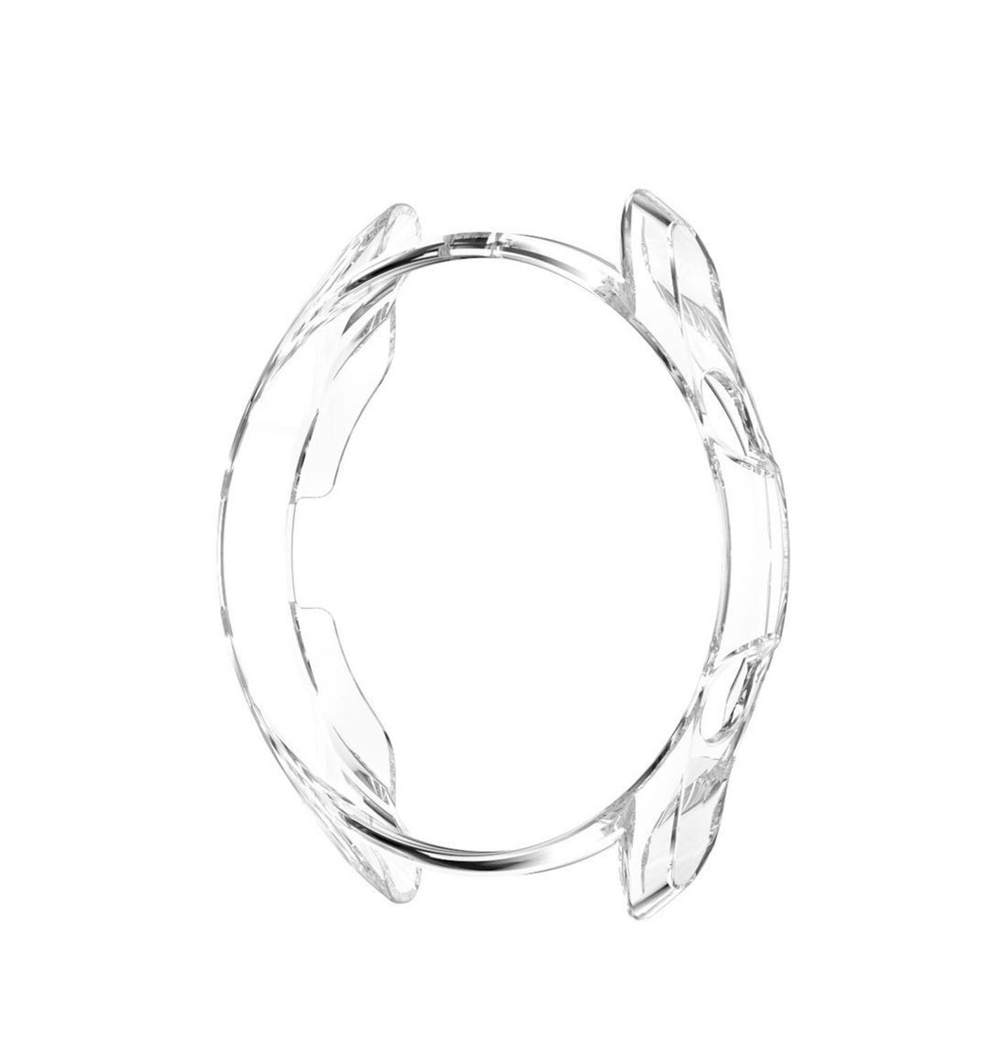 Case For Samsung galaxy watch 3 cover bumper Accessories Protector Full coverage silicone Screen Protection: Clear / 41mm