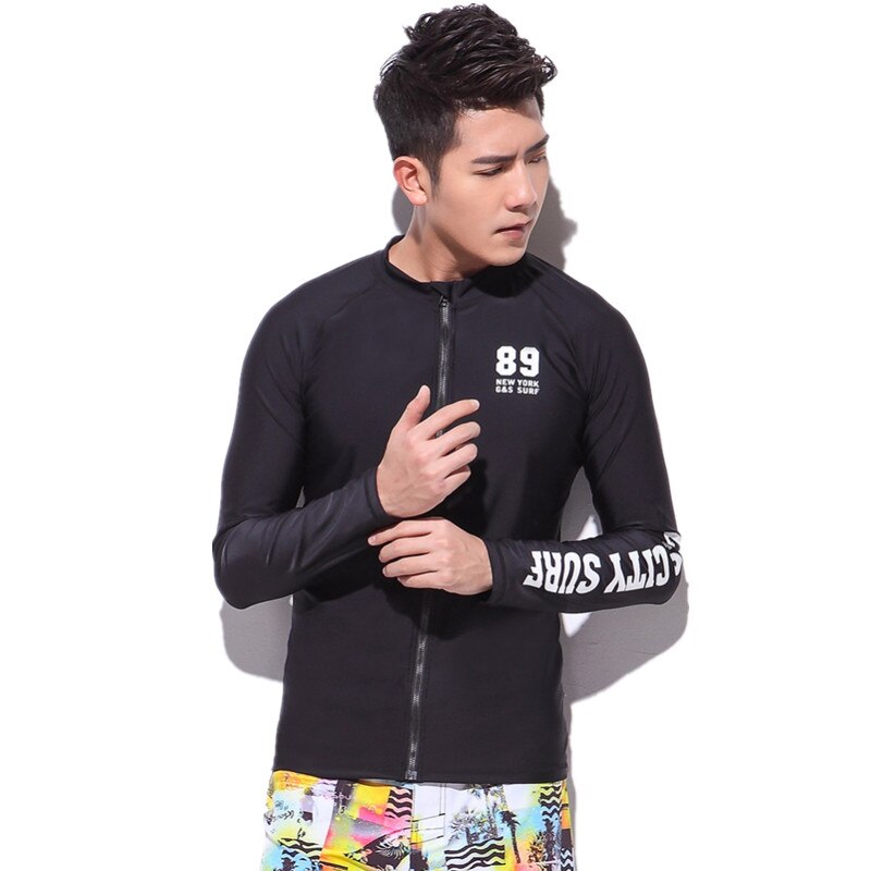 Gsou Sneeuw Rash Guard Mannen Lange Mouw Zwemmen Shirts Duiken Kleding Zomer Strand Motorboot Surf Shirts Triathlon Wetsuit Tops