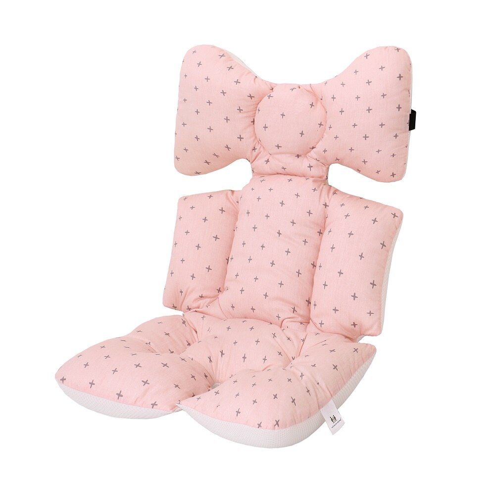 Miracle bébé Orginal tapis pour poussette | Doublure enfants chariot coussin de chaise, couche-culotte tapis de coton pour bébé fille et garçon: Pink cross