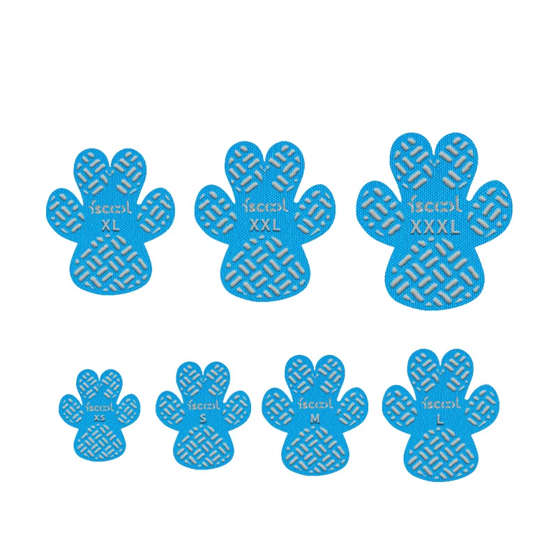 4-Pack Dog Anti Slip Paw Grips Traction Pads Dog Paw Protection Stickers with Stronger Adhesive for Hard Floor or Injuries: S / Blue