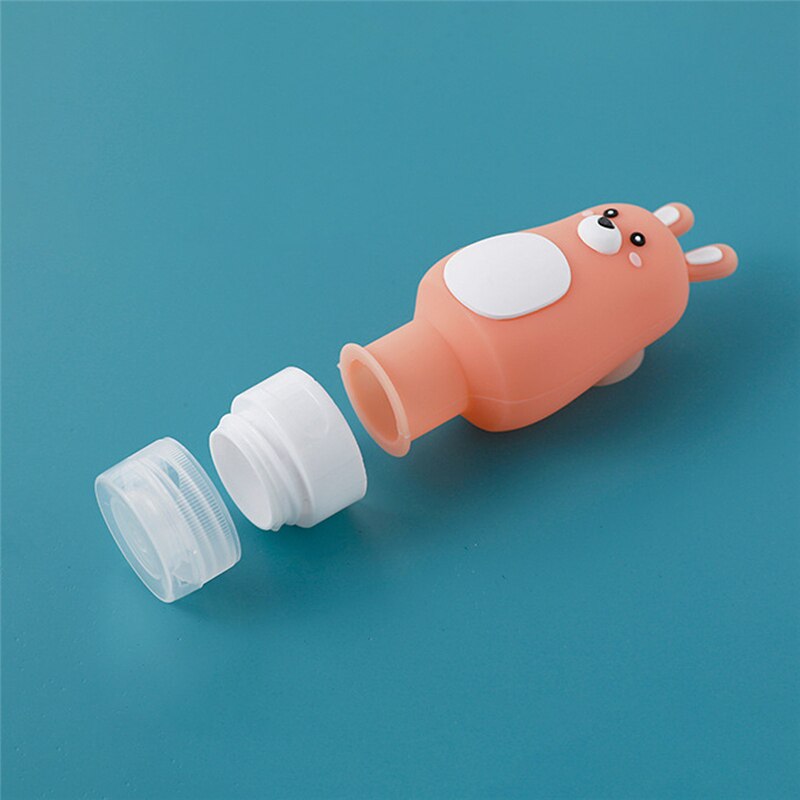 TTLIFE-bouteille vide en Silicone dessin animé, ensemble de bouteilles de voyage, pour Gel douche Portable, shampoing, bouteille de lavage, organisateur de maquillage