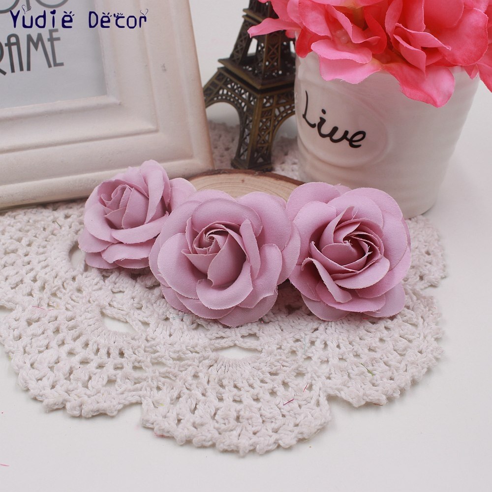 10 Stks 5 cm Zachte Zijde Mooie Rose Voor Bruiloft Thuis Kerst Decoratie Kunstmatige Fowers Craft DIY Hoeden Kleding Accessoires