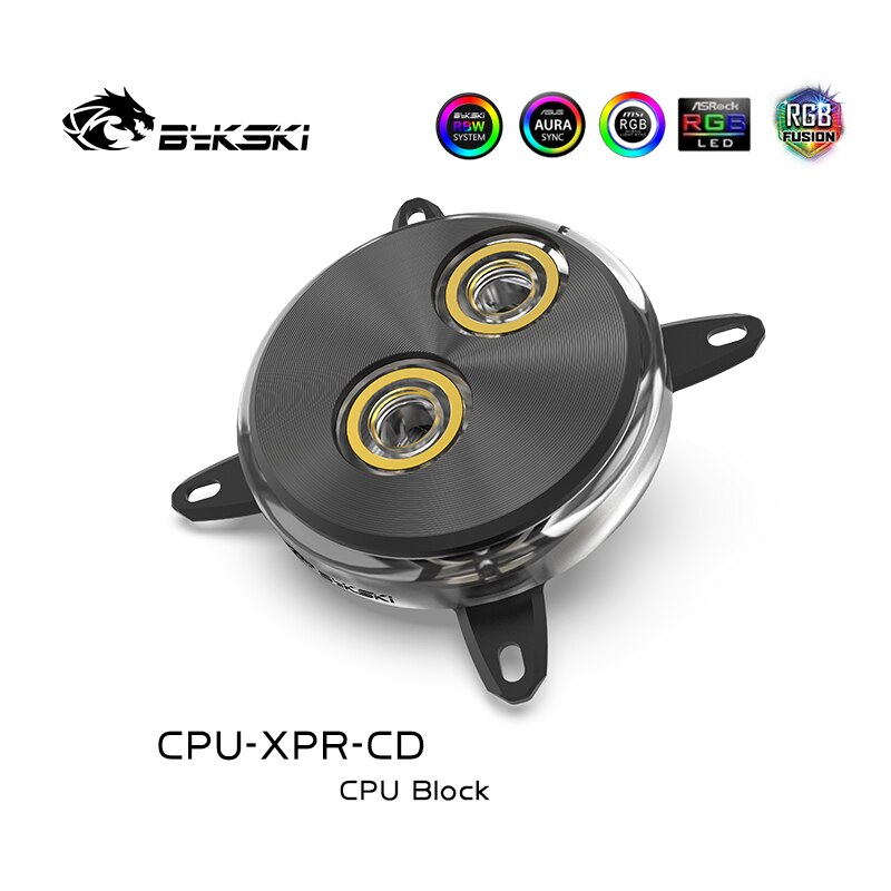 Bykski CPU Water Block For Intel 1150/AMD Ryzen AM2 AM2+ AM3 AM4 FM2 FM1 PC Cooler,5V/3PIN 12V/4PIN CPU-XPR-CD-AM/CPU-XPR-CD