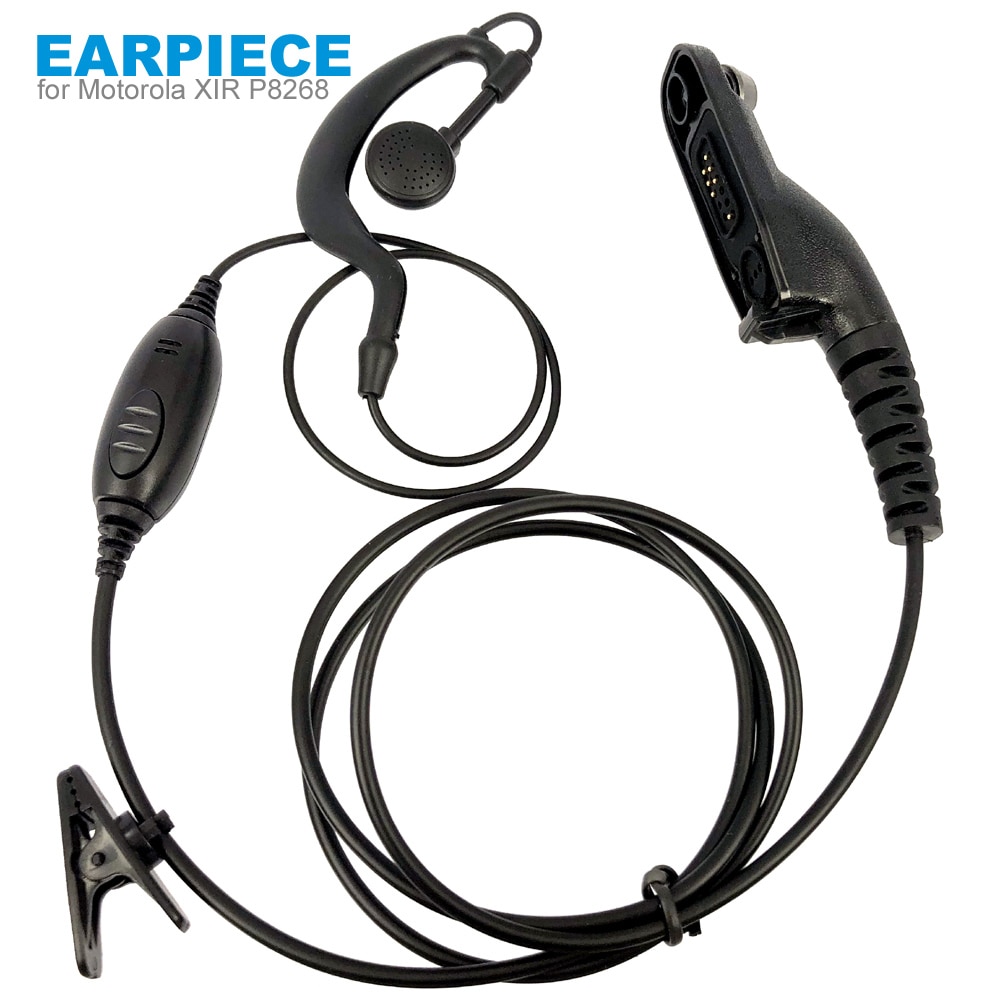 Ptt Oortelefoon Headset Mic Voor Motorola Xir P8268 P8668 APX6000 APX7000 APX2000 DP3400 DP3600 DP4400 DP4800 DGP6150 Walkie Talkie