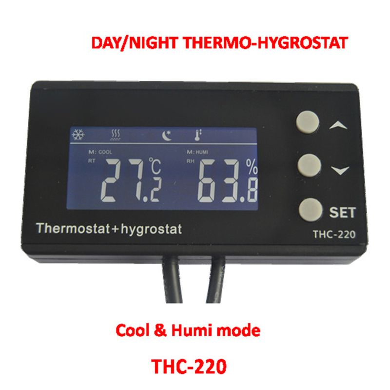 1Set Thermostat Socket Temperature Humidity Regulator for Greenhouse Incubator U90A