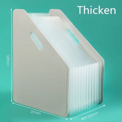 Tiedostokansio paperin järjestäjä säilytysteline monikerroksinen laajeneva laatikkotiedosto toimistotarvikkeet asiakirjapidike pöytäkansio: Vaalean harmaa