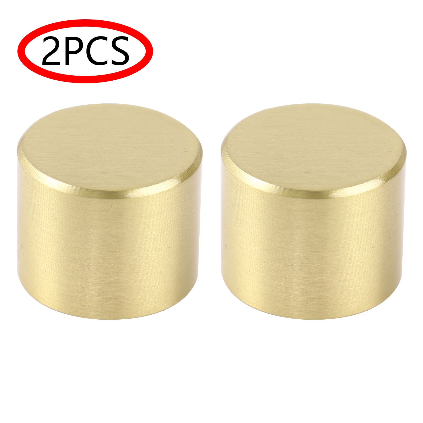 2 Brass Feet Cups Round Foot Caps Anti Vibration Furniture Pads Nonslip Table Chair Leg End Covers Home Hardware Floor Protector: Default Title