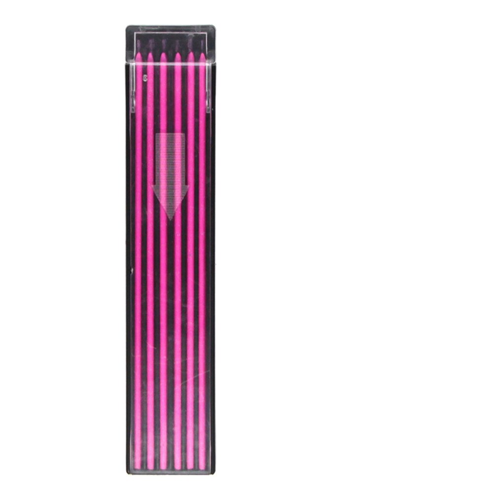 12pcs Colorful Thick Pencil Core 2.0mm Automatic Drawing Pencil Refills Kawaii Stationery Mechanical Pencil Lead for Wiritng: pink