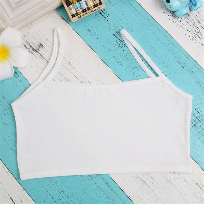 låve undertøy modell 100%  bomull jenter tank topp godteri farge undertrødu jenter singlet baby kamisole BH topper sport undies