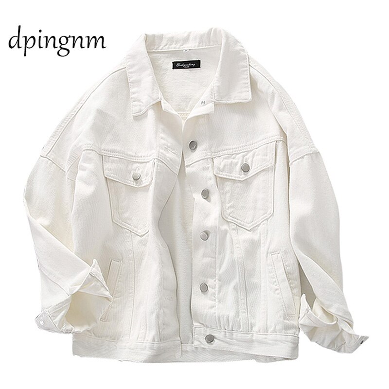 Plus size lös sliten svart jeansjacka dam 4xl 5xl vår streetwear rosa röd basic lover's jeans kappa fritids ytterkläder: 1