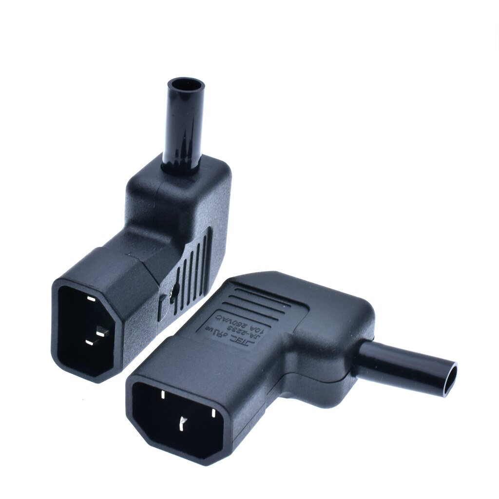 250v 10a IEC320 C13 C14 PDU UPS wired power outlet assemble install connector Elbow 90 electric Panel Receptacle AC socket Plug