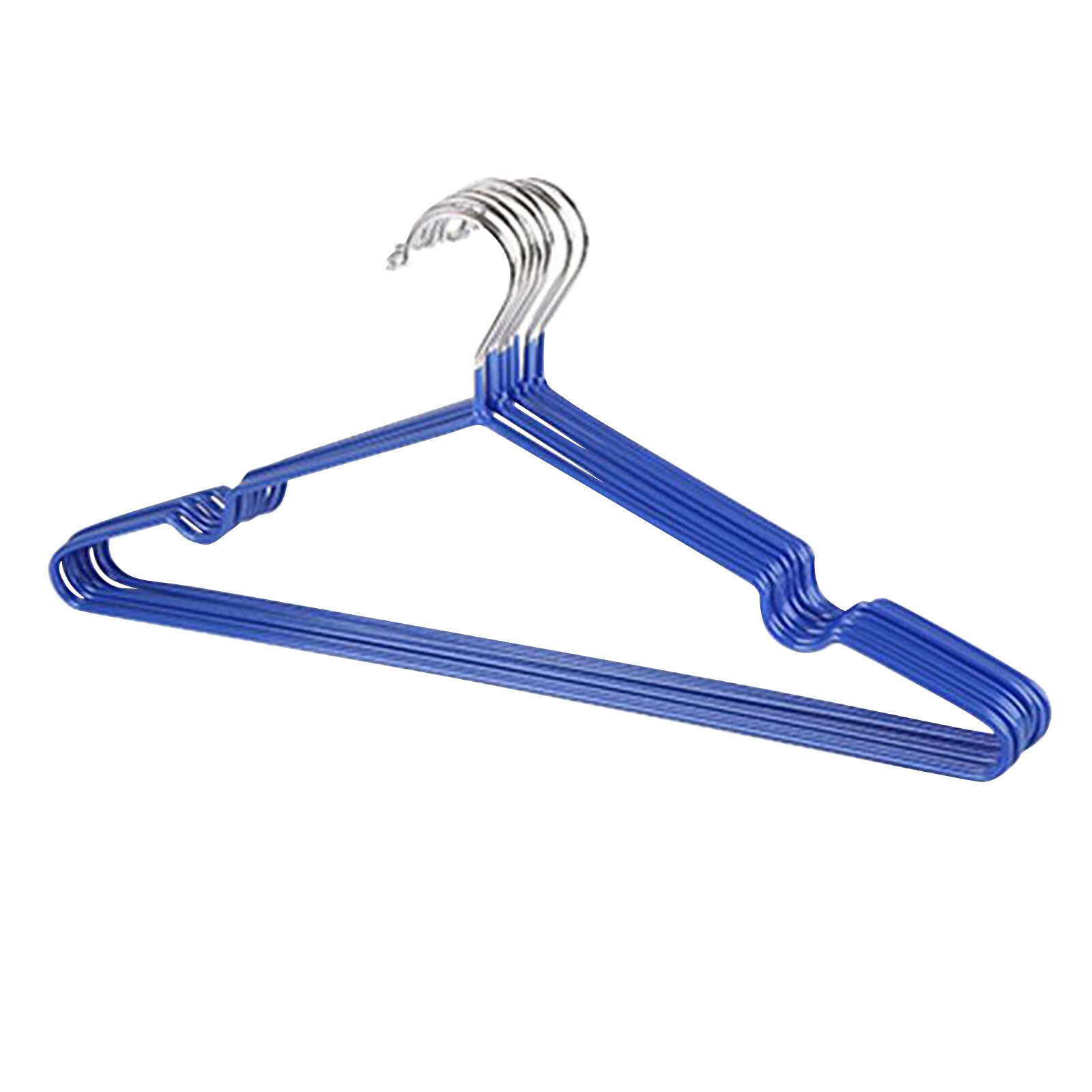 10pcs Non Slip Velvet Hangers Multi-functional Clothes Hanger Space Saving Rack For Home Metal Stainless Steel Clothes Hanger: D