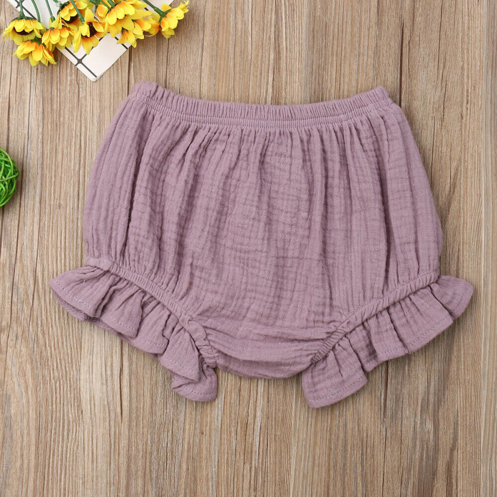Toddler Infant Baby Boy Girl Solid Shorts Bottoms PP Bloomers Panties Summer Casual Baby Girl Shorts