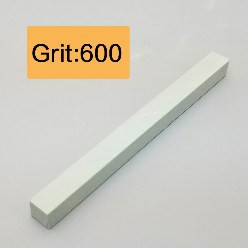 white corundum square strip sharpening stone sharpener fixed angle sharpener for whetstone knife sharpner kitchen tools: 600 grit