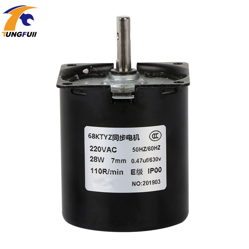 Gear Motor 68KTYZ Permanent Magnet Synchronous Motor AC 220V Speed Reducer Motors Controllable Positive And Negative Inversion