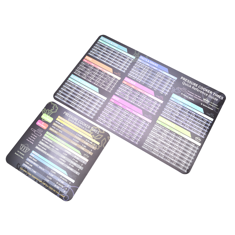 Air Fryer Cooking Time Chart Magnetic Cheat Sheet Set Magnetic Cooker Stickers: B