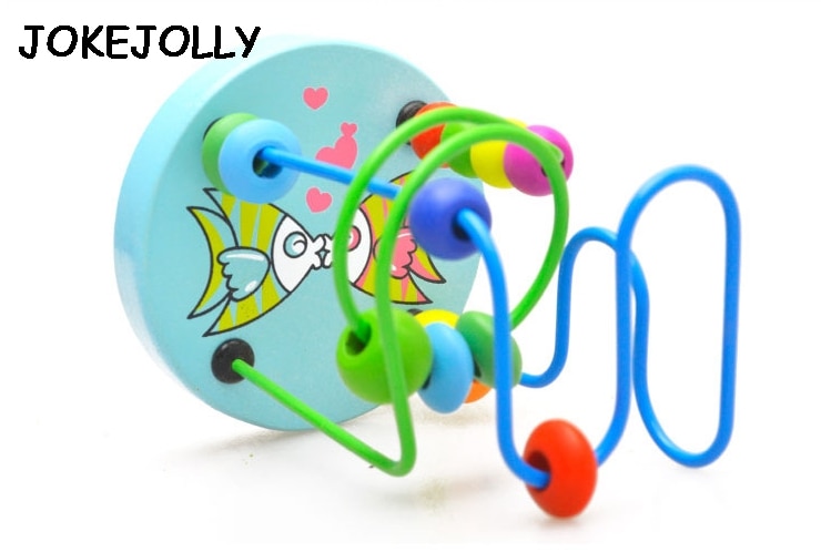 Børn børn baby farverige træ mini omkring perler pædagogisk legetøj børn legetøj spil legetøj gyh
