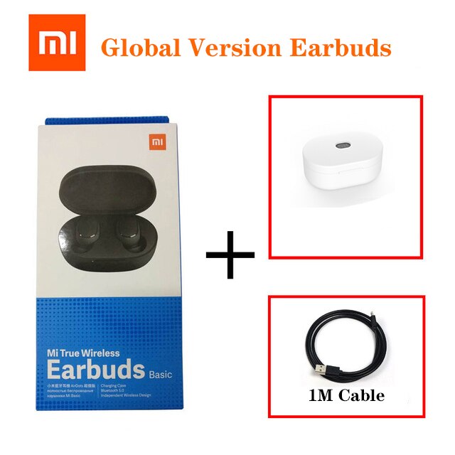 Xiaomi Redmi Airdots Earbuds basic Global Version 5.0 TWS Mi True Wireless Bluetooth Earphone AI Control Gaming sports Headset: Dark Green