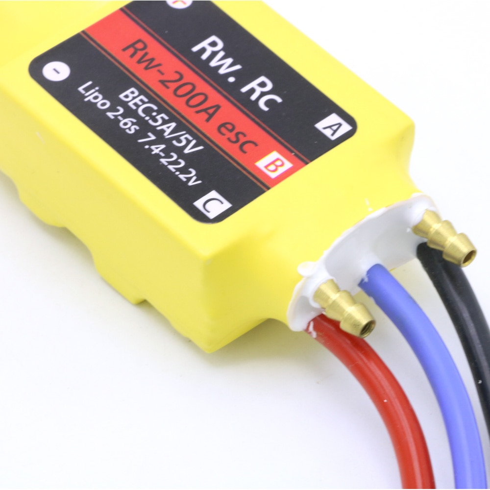 RC ESC - 30A/50A/80A/100A/200A - 5V/3A UBEC - Brushless Speed Controller for RC Boats & Airplanes