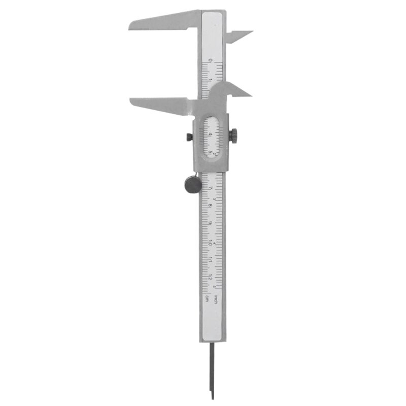 High Accuracy with Double Scale Metal Vernier Caliper Micrometer Gauge Measurement Tool 0-5 Inches/0-120 mm Durable