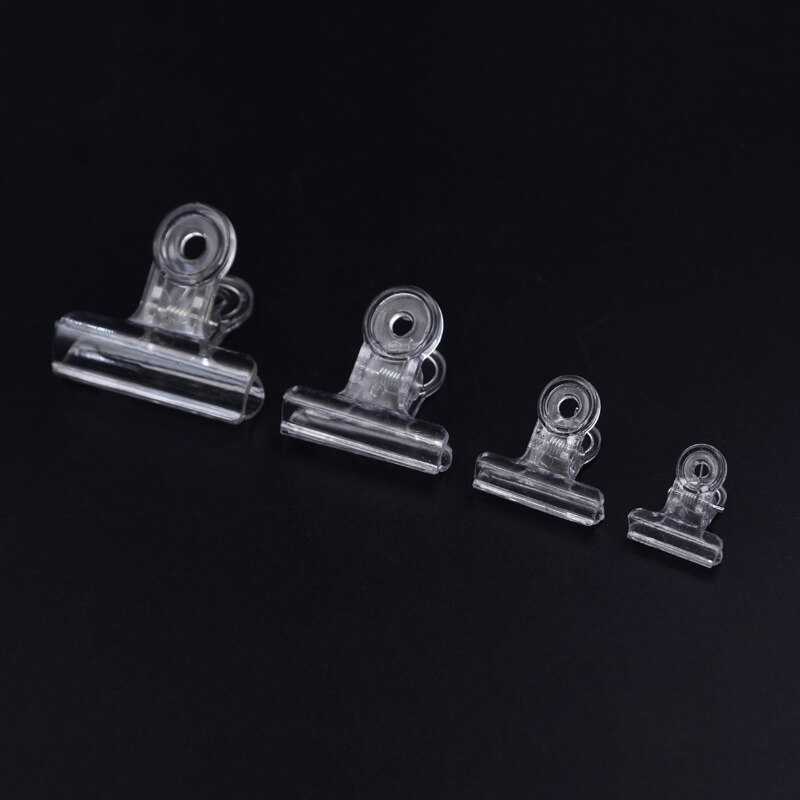 CONTEMPLATOR 4 stks Clear CDC Magic Gereedschap Maken Hackles 4 maten Fiber Feather Clips Nasynchronisatie Clip Onmisbaar Vliegbindset Gereedschap