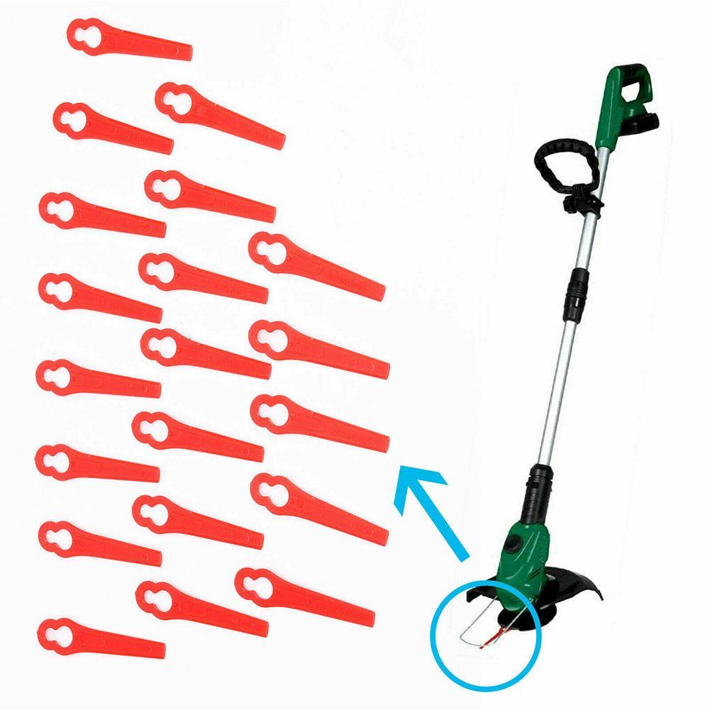 100pcs Plastic Blade Cutter Replace For Trimmer Garden Lawn Mower Strimmer Blade Stihl-PolyCut 2-2 Cordless Grass Garden Crop