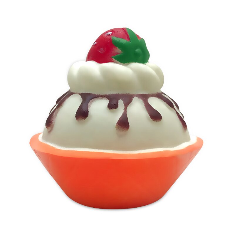 Aankomst Kawaii Aardbei Chocolade Taart Squishy Langzaam Stijgende Squeeze Speelgoed Kids Baby Decompressie Speelgoed 10*9 Cm
