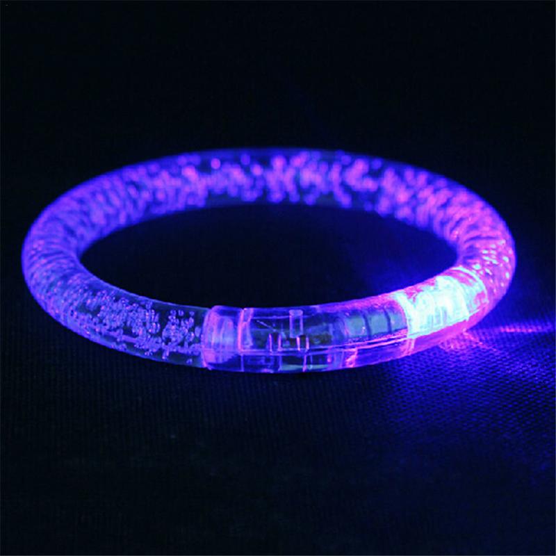Oplichtende armband van acryl, flitsende led, lichtgevende elektronische armband, lichtgevende armband, speelgoed voor kerstmis