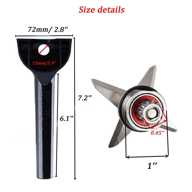 Wet Blade Assembly for Vitamix 5200 Blender Replacement Parts with Blade Removal Tool