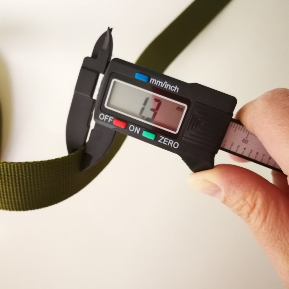 5 meter 2.5cm(1 tum) brett olivgrönt nylonband med flätad ryggsäcksrem