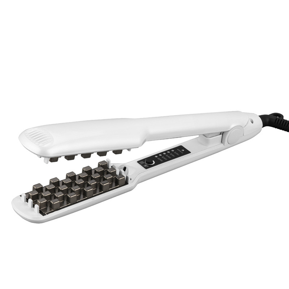 Electric Ceramic Hair Straightener 3D Volumizing Iron Flat Iron Corn Wave Perm Styling Tool for Fluffy Hair