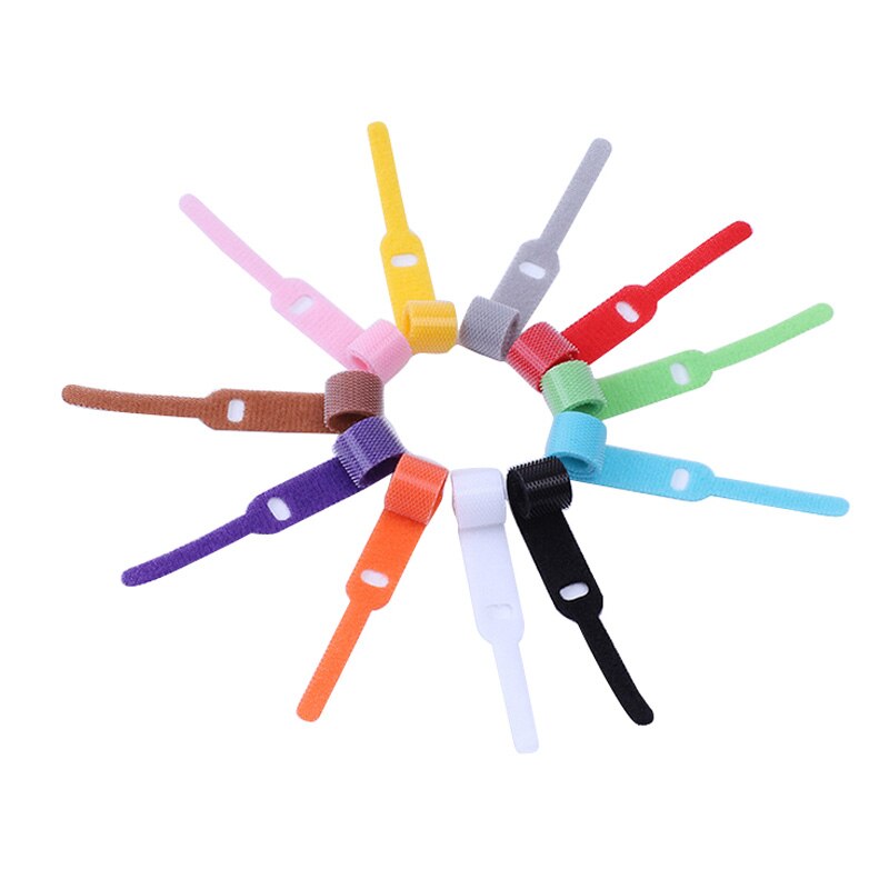 50 stücke 12mm * 145mm Verschluss Band kabelbinder Klebstoff Magie Haken Schleife Stock bulckle Gürtel Bündel Draht linie Band schnur