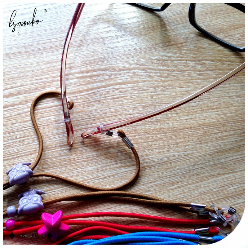 Lymouko 12 stk/lot blanding farge elastiske briller string strikk cord solbriller for barn barn briller lanyard hals tau stropp