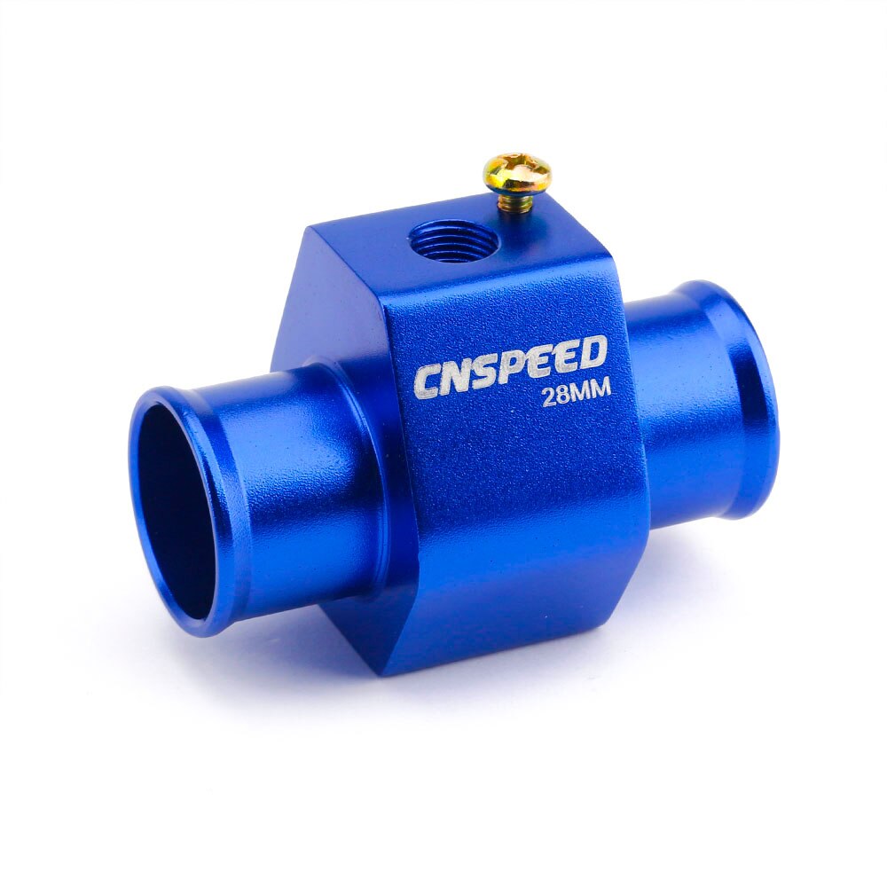 CNSPEED 60mm Water Temperature Gauge 20-120 Celsius with 1 / 8NPT Water Temperature Seal Pipe Sensor Adapter