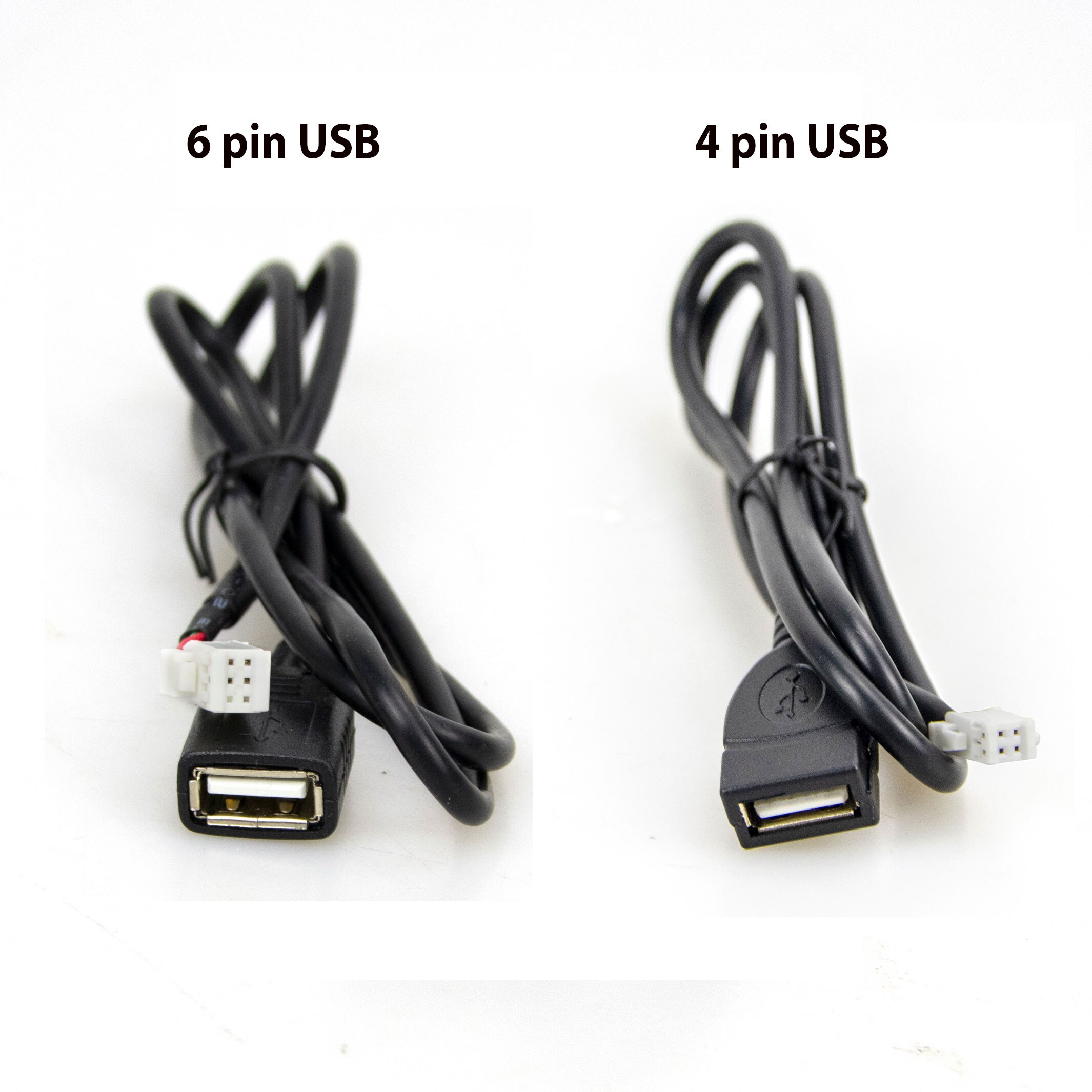 Podofo android 2 din bilradio multimedieafspiller universal tilbehør ledning adapter stik stik kabel til vw nissian toyota: 4 pin 6 pin usb