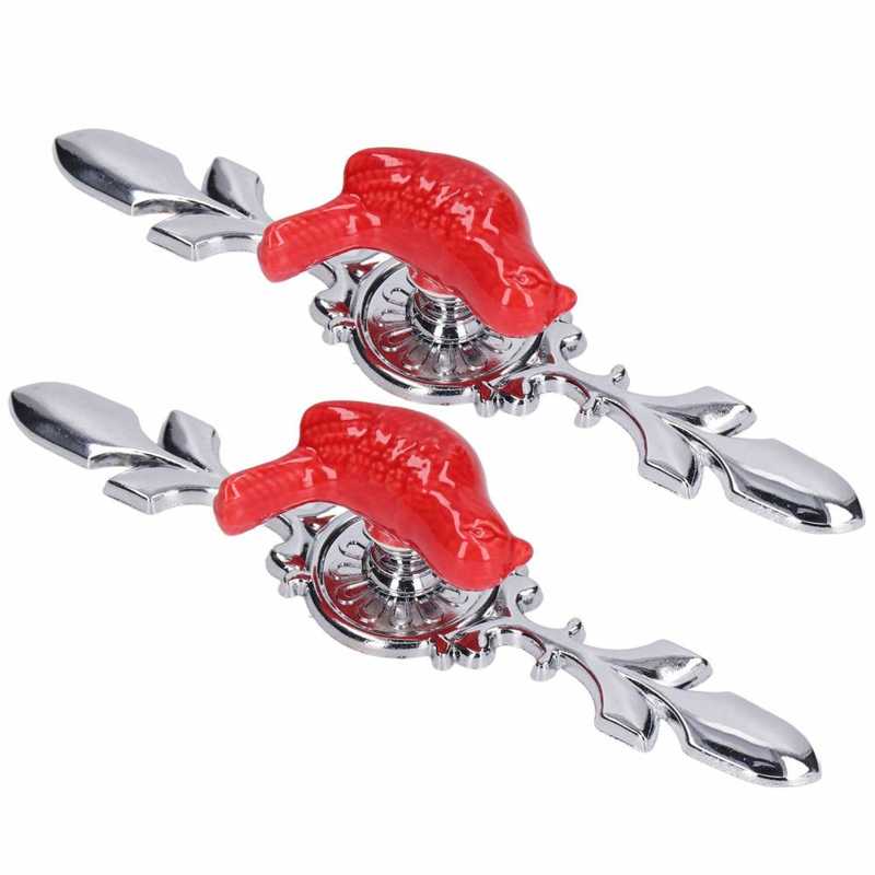 Drawer Knob Wardrobe Knob 2Set Wear Resistant for Furniture Decoration for Kitchen