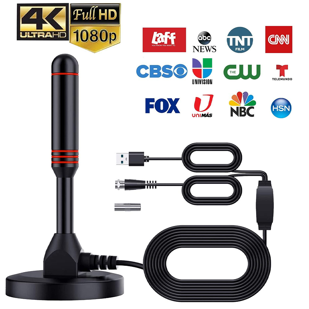 Super signal Hd Digital Indoor Amplified Tv Signal Receiver Antenna 200 Miles UltraHdtvWithAmplifier: Default Title